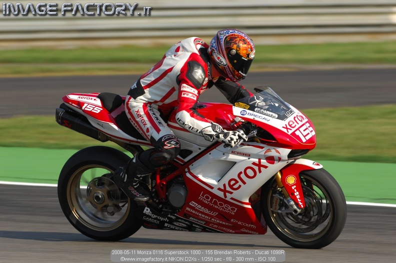 2008-05-11 Monza 0116 Superstock 1000 - 155 Brendan Roberts - Ducati 1098R.jpg